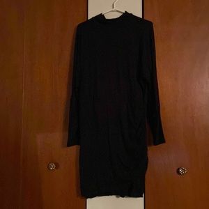Dynamite mock neck dolman sleeve dress